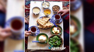 میز صبحانه اقامتگاه سنتی پسین - یزد